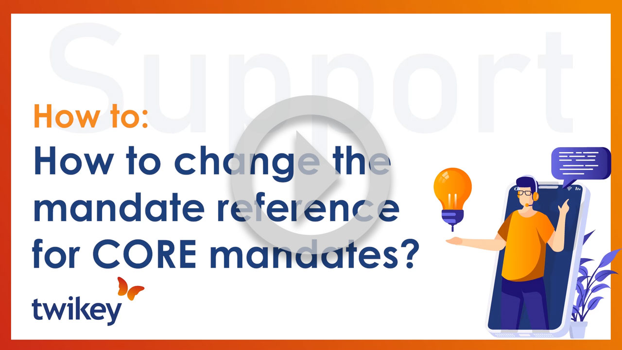 change the status of a mandate in Twikey