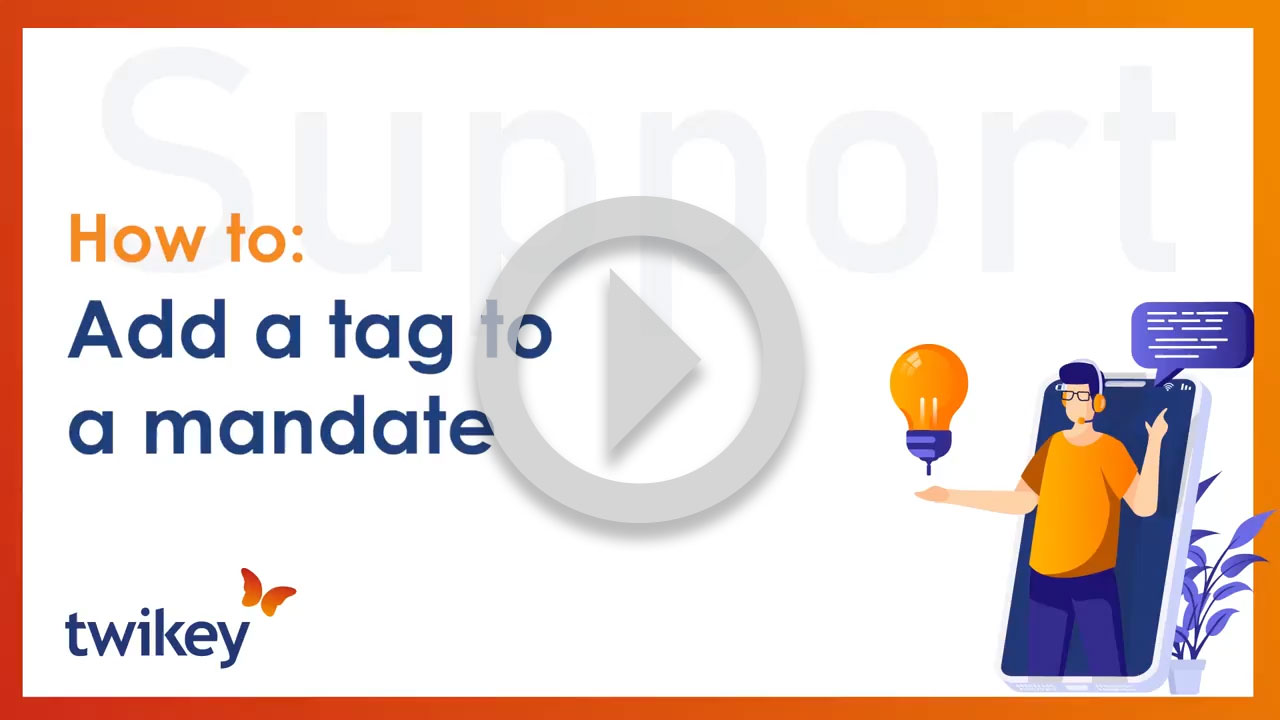 change the status of a mandate in Twikey
